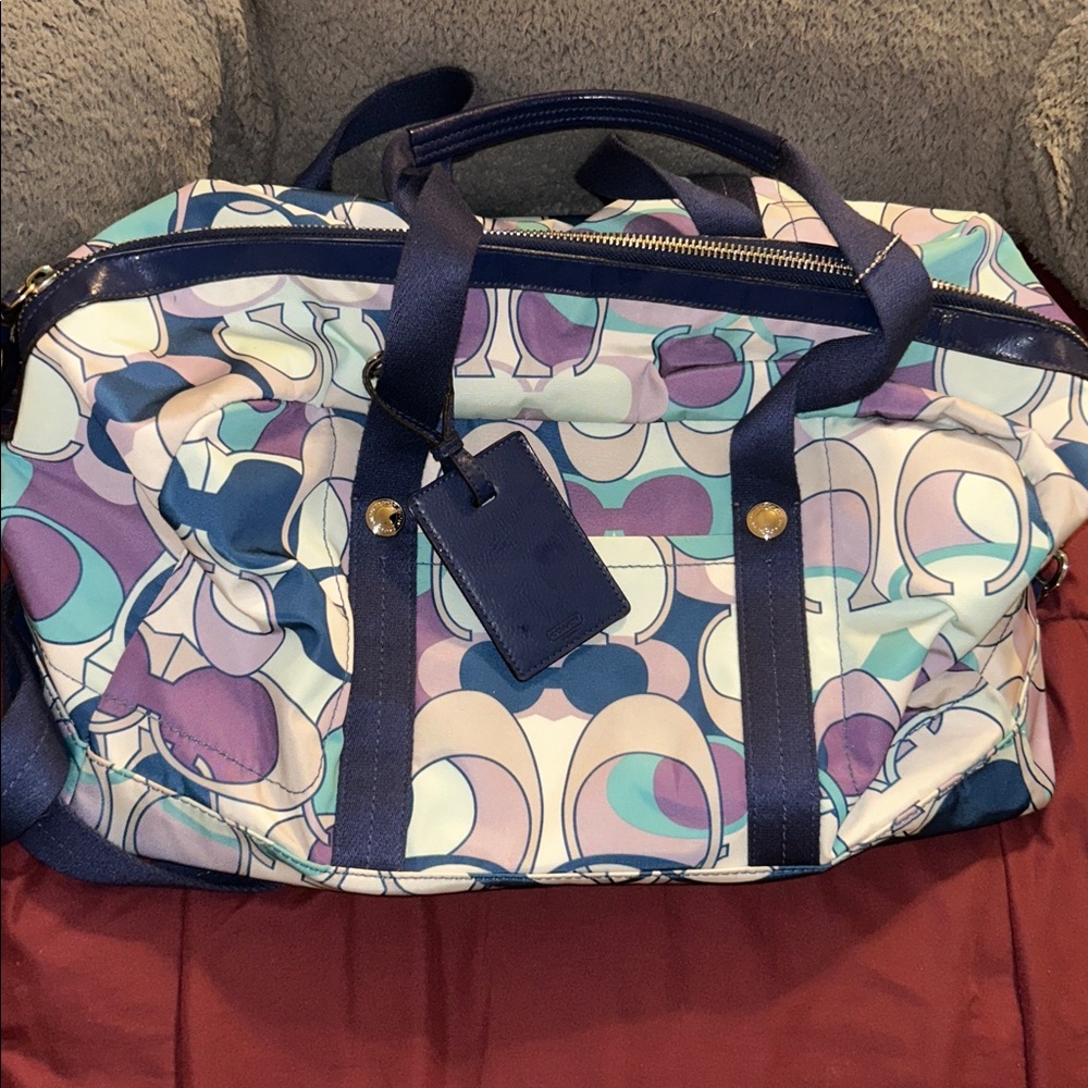 Colorful Patterned Women's vintage coach bag